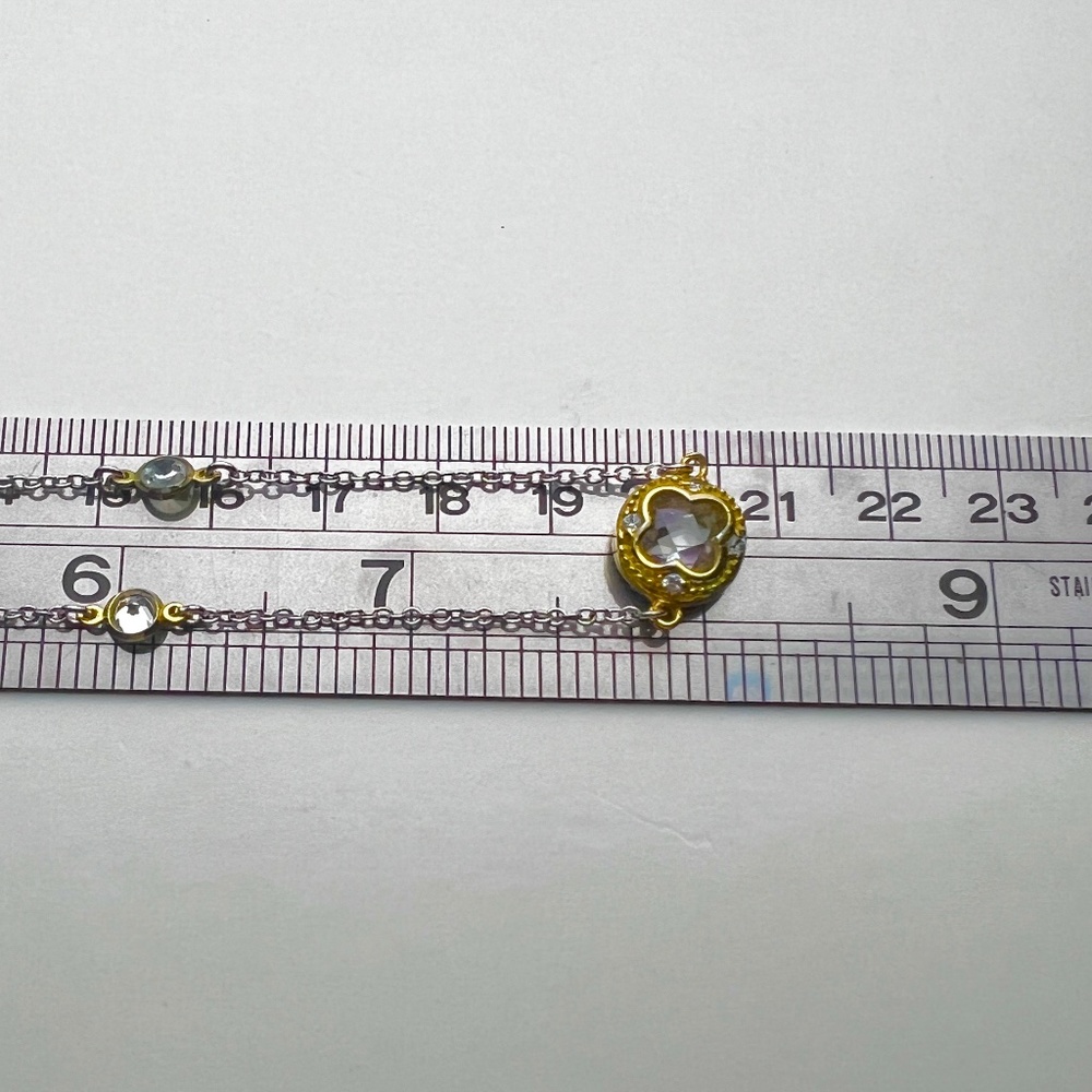 Fashion necklace with CZs - Picture 6 of 6